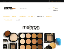 Tablet Screenshot of cinemamakeup2u.com